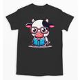 Adorable Book Lover Cow With Reading Glasses Cute Unisex T-Shirt Adorable Book Lover Cow With Reading Glasses Cute Unisex T-Shirt