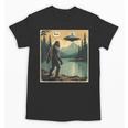 Bigfoot Sasquatch Alien Spaceship UFO Introvert Bruh Unisex T-Shirt Bigfoot Sasquatch Alien Spaceship UFO Introvert Bruh Unisex T-Shirt