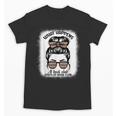 Book Lover What Happens At Book Club Stays Messy Bun Girls Unisex T-Shirt