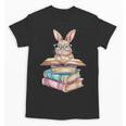 Books Bookworm Reader Book Cute Reading Bunny With Glasses Unisex T-Shirt