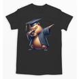 Capybara Graduation Dabbing Capy Wearing Graduate Gown Unisex T-Shirt
