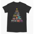 Cassette Tape Christmas Tree Graphic 80s 90s Retro Nostalgia Unisex T-Shirt