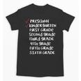 Checklist Kindergarten Class Of 2030 Shirt Graduation Unisex T-Shirt