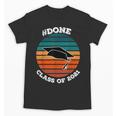 Class Of 2021 Done Senior Graduation Retro Sunset Unisex T-Shirt