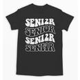 Class Of 2024 High School Senior Graduation Groovy Wave Unisex T-Shirt