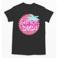 Class Of 2024 Senior Pink Retro Classic Girl Grad Graduation Unisex T-Shirt