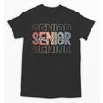 Class Of 2025 Senior 2025 Graduation Leopard Retro Rainbow Unisex T-Shirt