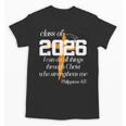 Class Of 2026 Christian Graduation Senior Graduate Unisex T-Shirt