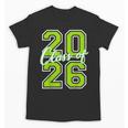 Class Of 2026 Graduation Varsity Lime Green Letters Unisex T-Shirt
