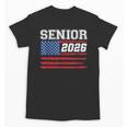 Class Of 2026 Senior Back To School American Flag Graduation Unisex T-Shirt