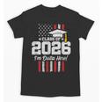 Class Of 2026 Senior Graduation American Flag Senior 2026 Unisex T-Shirt