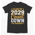 Class Of 2029 Count Down Fun First Day 8th Grade Graduation Unisex T-Shirt