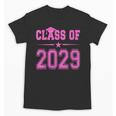 Class Of 2029 Pink Girls Shirt Graduation Unisex T-Shirt