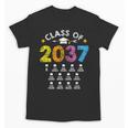 Class Of 2037 Grow With Me Checklist Graduation Unisex T-Shirt