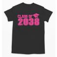 Class Of 2038 Pink Girls Growing Up School Memory Graduation Unisex T-Shirt