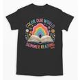 Color Our World Summer Reading 2025 Rainbow Art Book Unisex T-Shirt