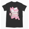 Coquette Reading Book Lover Pink Bow Bookish Mom & Daughter Unisex T-Shirt Coquette Reading Book Lover Pink Bow Bookish Mom & Daughter Unisex T-Shirt