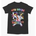 Dabbing 4th Grade Unicorn Graduation Class Of 2021 Nailed It Unisex T-Shirt