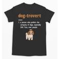 Dog-Trovert Shih Tzu Humor Definition Introvert Unisex T-Shirt