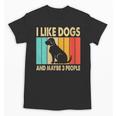 I Like Dogs And Maybe 3 People Introvert Unisex T-Shirt