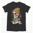Elder Emo Skeleton Beanie Nostalgia Scene Aesthetic Unisex T-Shirt