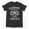 Elementary School Graduation Shirt Level Complete Gamer Unisex T-Shirt
