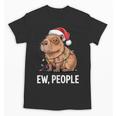 Ew People Capybara Christmas Lights Introvert Humor Unisex T-Shirt