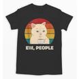 Ew People Introvert Cat Lover Crazy Colorful Cat Lady Unisex T-Shirt