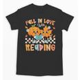 Fall In Love With Reading Thanksgiving Pumpkin Book Lover Unisex T-Shirt Fall In Love With Reading Thanksgiving Pumpkin Book Lover Unisex T-Shirt
