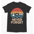 Floppy VHS Cassette Never Forget Retro 80s 90s Nostalgia Unisex T-Shirt