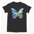 Frutiger Aero Aesthetic Butterfly Computer Fishes Scenery Unisex T-Shirt