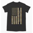 Frutiger Aero Aesthetic Retro Tech Desert Camo Distressed Unisex T-Shirt