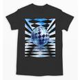 Frutiger Aero Aesthetic Tech Checkered Room Orb Sky Unisex T-Shirt Frutiger Aero Aesthetic Tech Checkered Room Orb Sky Unisex T-Shirt