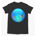 Frutiger Aero Aesthetic Tech Orb Fishes Unisex T-Shirt
