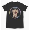 Frutiger Aero Cat Wearing Headphones Bubble 2000s Gen-Z Meme Unisex T-Shirt