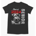 Fun Trendy UFO Sloth Graduation Class Of 2024 Senior Unisex T-Shirt