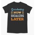 Gardening Now Minimal Socializing Introvert Vintage Unisex T-Shirt Gardening Now Minimal Socializing Introvert Vintage Unisex T-Shirt