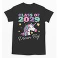 Girls Class Of 2029 Magical Unicorn Graduation Cap Unisex T-Shirt