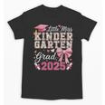 Girls Little Miss Kindergarten Grad 2025 Coquette Graduation Unisex T-Shirt