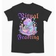 Goth Capybara Ramen Ritual Feasting Soft Introvert Art Unisex T-Shirt Goth Capybara Ramen Ritual Feasting Soft Introvert Art Unisex T-Shirt