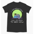 I Graduated Can I Go Back To Bed Now Cat Graduation For Men Women Girls Kids Unisex T-Shirt