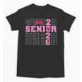 Graduation Class Of 2026 Senior 2026 Pink Bow Coquette Unisex T-Shirt