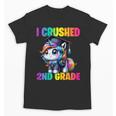 Graduation I Crushed 2nd Grade Unicorn Girls Grad Magical Unisex T-Shirt