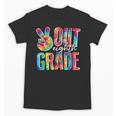 Graduation Peace Sign Out Eighth Grade Tie Dye Hippie Unisex T-Shirt