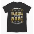 Graduation Proud Grandma Of Two 2021 Graduates High School Unisex T-Shirt