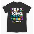 Graduation Shirt For 5th Grader Goodbye Hello Middle School Unisex T-Shirt
