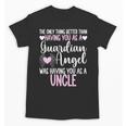 Guardian Angel Memorial In Memory Of Uncle Niece Nephew Unisex T-Shirt Guardian Angel Memorial In Memory Of Uncle Niece Nephew Unisex T-Shirt