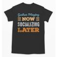 Guitar Playing Now Minimal Socializing Introvert Vintage Unisex T-Shirt Guitar Playing Now Minimal Socializing Introvert Vintage Unisex T-Shirt