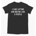 Gym Quotes Introvert Bodybuilding Fitness Gym Lovers Unisex T-Shirt