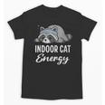 Indoor Cat Energy Raccoon Introvert Anti Social Mascot Unisex T-Shirt Indoor Cat Energy Raccoon Introvert Anti Social Mascot Unisex T-Shirt